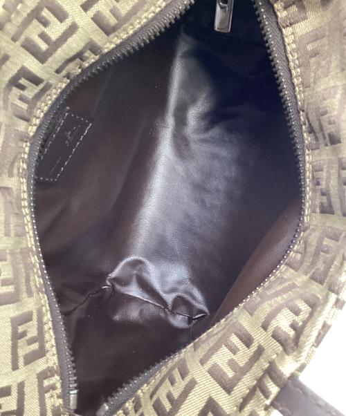 FENDI（フェンディ）FENDI (フェンディ) ミニハンドバッグ ズッキーノ ベージュ×ブラウンの古着・服飾アイテム