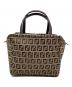FENDI (フェンディ) ミニハンドバッグ ズッキーノ ベージュ×ブラウン：34000円