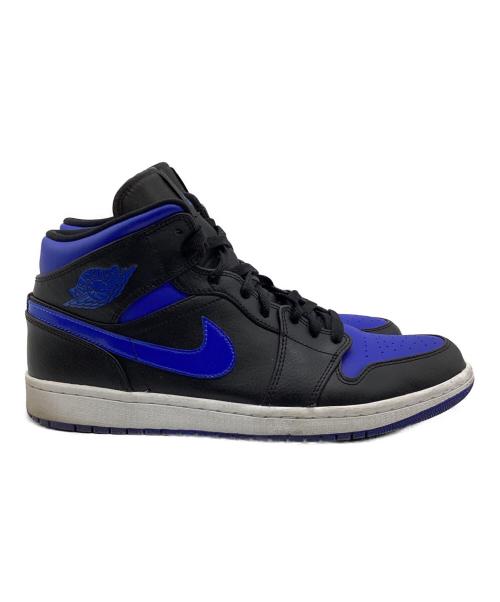 NIKE（ナイキ）NIKE (ナイキ) AIR JORDAN 1 MID ブラック×ブルー サイズ:29の古着・服飾アイテム