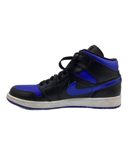 NIKE（ナイキ）NIKE (ナイキ) AIR JORDAN 1 MID ブラック×ブルー サイズ:29の古着・服飾アイテム