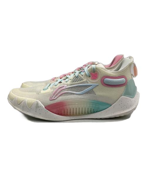 LI-NING（リーニン）LI-NING (リーニン) JIMMY BUTLER 1 ホワイト×ピンク サイズ:CN（mm）260（3）の古着・服飾アイテム