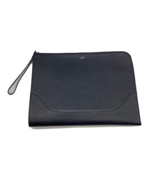 PELLE MORBIDA（ペッレモルビダ）PELLE MORBIDA (ペッレモルビダ) クラッチバッグ ネイビーの古着・服飾アイテム