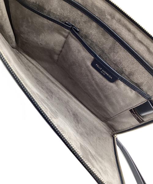 PELLE MORBIDA（ペッレモルビダ）PELLE MORBIDA (ペッレモルビダ) クラッチバッグ ネイビーの古着・服飾アイテム