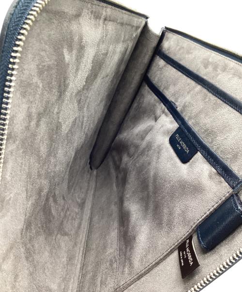 PELLE MORBIDA（ペッレモルビダ）PELLE MORBIDA (ペッレモルビダ) クラッチバッグ ネイビーの古着・服飾アイテム