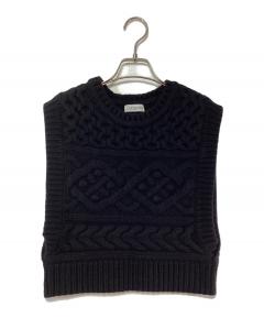 中古・古着通販】Heve (ヘイヴ) ハイネックニットベスト アイボリー