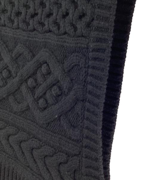 Gypsohila（ジプソフィア）Gypsohila (ジプソフィア) ポップコーンベスト ブラック サイズ:Freeの古着・服飾アイテム