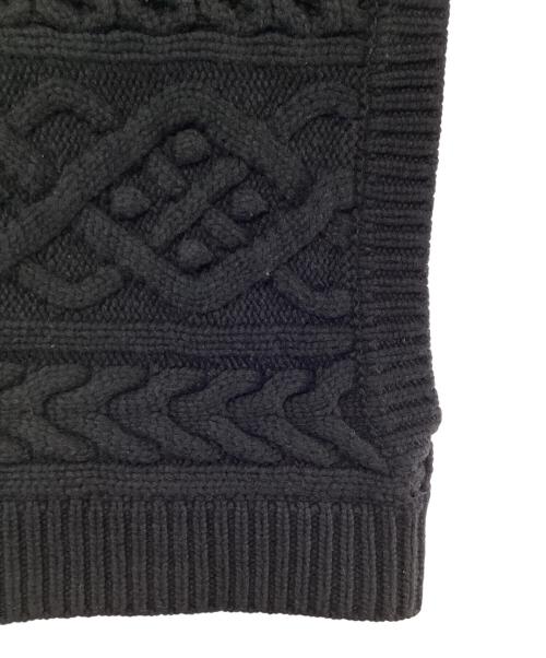 Gypsohila（ジプソフィア）Gypsohila (ジプソフィア) ポップコーンベスト ブラック サイズ:Freeの古着・服飾アイテム