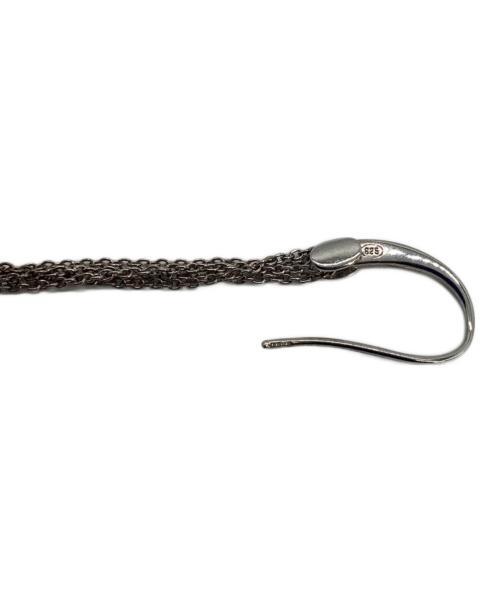 EMPORIO ARMANI（エンポリオアルマーニ）EMPORIO ARMANI (エンポリオアルマーニ) ピアス シルバー×クリアグリーンの古着・服飾アイテム