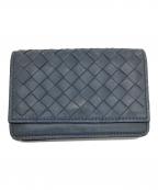 BOTTEGA VENETAボッテガベネタ）の古着「カードケース　イントレチャート」｜ブルー