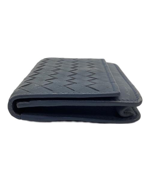 BOTTEGA VENETA（ボッテガベネタ）BOTTEGA VENETA (ボッテガベネタ) カードケース　イントレチャート ブルーの古着・服飾アイテム