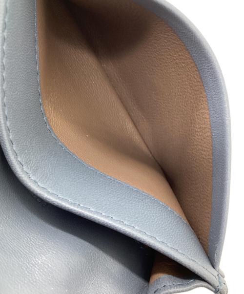 BOTTEGA VENETA（ボッテガベネタ）BOTTEGA VENETA (ボッテガベネタ) カードケース　イントレチャート ブルーの古着・服飾アイテム