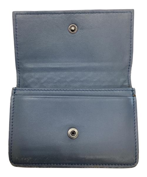 BOTTEGA VENETA（ボッテガベネタ）BOTTEGA VENETA (ボッテガベネタ) カードケース　イントレチャート ブルーの古着・服飾アイテム