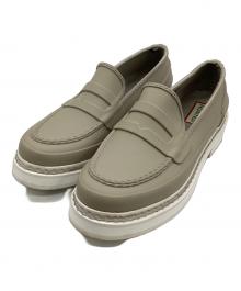 HUNTER（ハンター）の古着「Wリファインスティッチペニーローファー」｜ベージュ