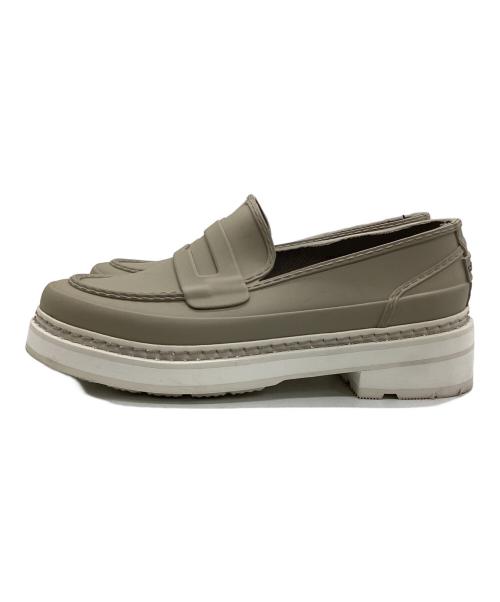 HUNTER（ハンター）HUNTER (ハンター) Wリファインスティッチペニーローファー ベージュ サイズ:UK4 / EU37 / US6の古着・服飾アイテム