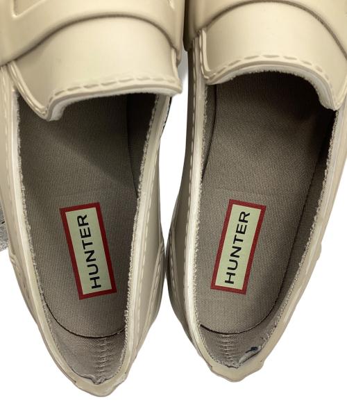 HUNTER（ハンター）HUNTER (ハンター) Wリファインスティッチペニーローファー ベージュ サイズ:UK4 / EU37 / US6の古着・服飾アイテム