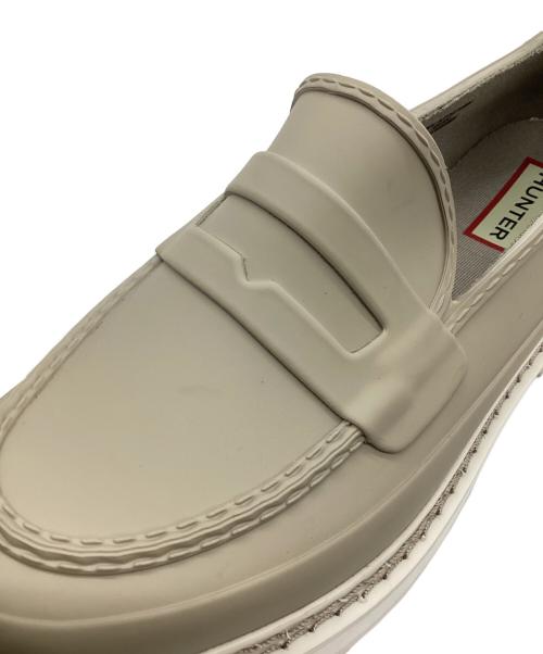 HUNTER（ハンター）HUNTER (ハンター) Wリファインスティッチペニーローファー ベージュ サイズ:UK4 / EU37 / US6の古着・服飾アイテム