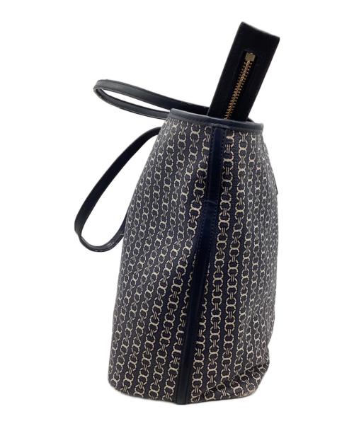 TORY BURCH（トリーバーチ）TORY BURCH (トリーバーチ) ジオロゴトートバッグ ネイビーの古着・服飾アイテム