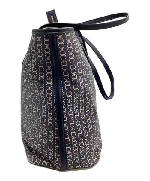 TORY BURCH（トリーバーチ）TORY BURCH (トリーバーチ) ジオロゴトートバッグ ネイビーの古着・服飾アイテム