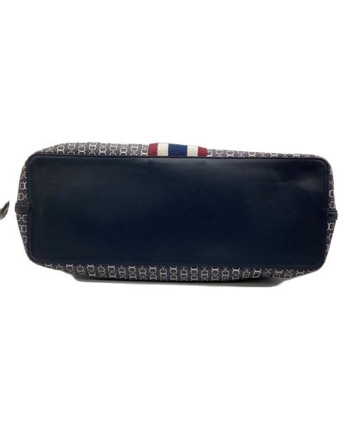 TORY BURCH（トリーバーチ）TORY BURCH (トリーバーチ) ジオロゴトートバッグ ネイビーの古着・服飾アイテム