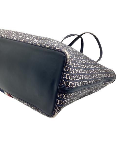 TORY BURCH（トリーバーチ）TORY BURCH (トリーバーチ) ジオロゴトートバッグ ネイビーの古着・服飾アイテム