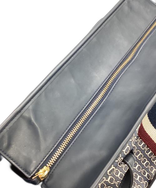 TORY BURCH（トリーバーチ）TORY BURCH (トリーバーチ) ジオロゴトートバッグ ネイビーの古着・服飾アイテム