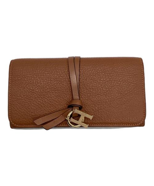 Chloe（クロエ）Chloe (クロエ) ロングウォレット アルファベット ブラウンの古着・服飾アイテム