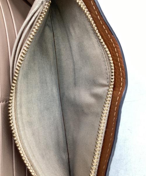 Chloe（クロエ）Chloe (クロエ) ロングウォレット アルファベット ブラウンの古着・服飾アイテム