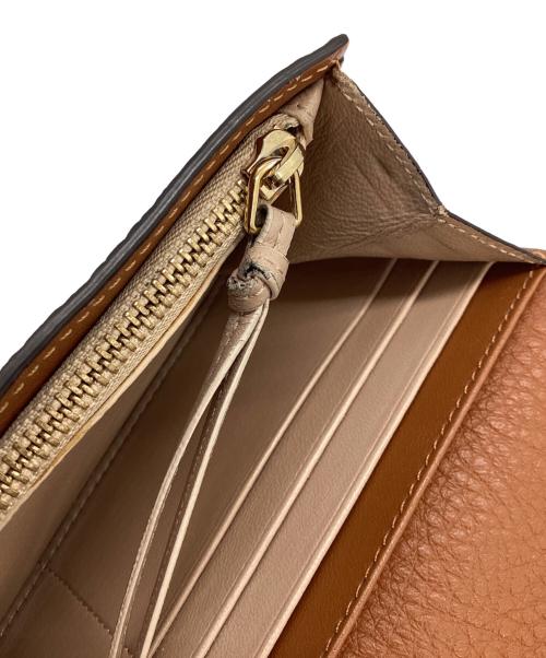 Chloe（クロエ）Chloe (クロエ) ロングウォレット アルファベット ブラウンの古着・服飾アイテム