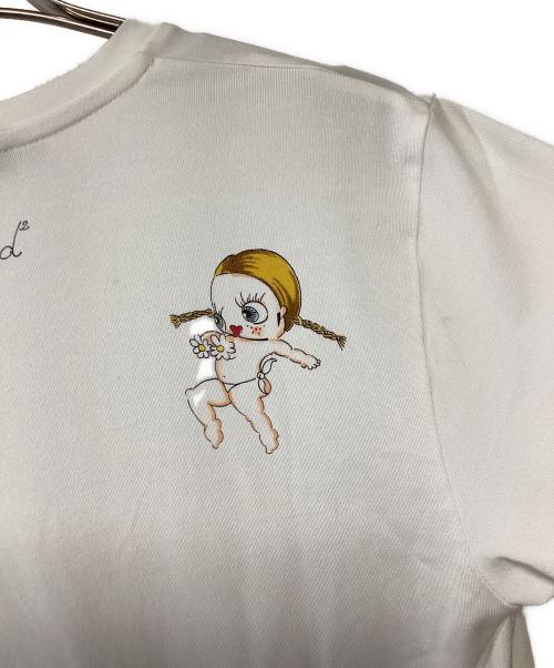 DSQUARED2（ディースクエアード）DSQUARED2 (ディースクエアード) Vネックカットソー ホワイト サイズ:Sの古着・服飾アイテム