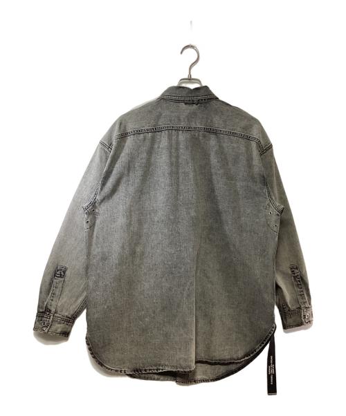 DIESEL（ディーゼル）DIESEL (ディーゼル) プリントデザインデニムジャケット ブラック サイズ:Sの古着・服飾アイテム