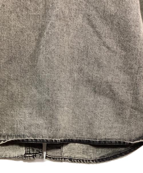 DIESEL（ディーゼル）DIESEL (ディーゼル) プリントデザインデニムジャケット ブラック サイズ:Sの古着・服飾アイテム