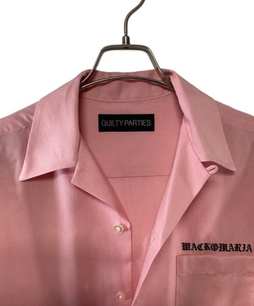 GUILTY PARTIES（ギルティーパーティーズ）GUILTY PARTIES (ギルティーパーティーズ) 50’S OPEN COLLAR SHIRT ピンク サイズ:Mの古着・服飾アイテム