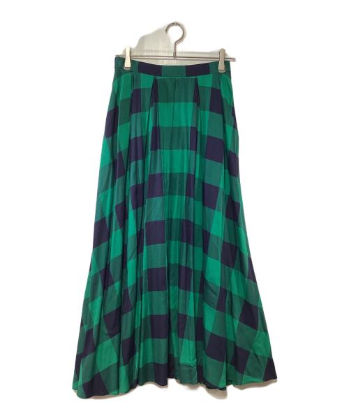 Spick and Span（スピックアンドスパン）Spick and Span (スピックアンドスパン) チェックスカート グリーン×ネイビー サイズ:38 未使用品の古着・服飾アイテム