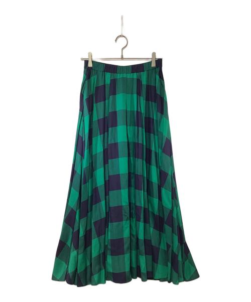 Spick and Span（スピックアンドスパン）Spick and Span (スピックアンドスパン) チェックスカート グリーン×ネイビー サイズ:38 未使用品の古着・服飾アイテム