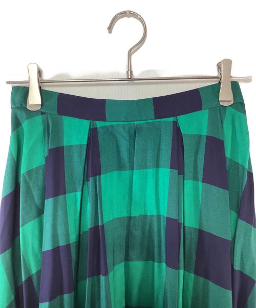 Spick and Span（スピックアンドスパン）Spick and Span (スピックアンドスパン) チェックスカート グリーン×ネイビー サイズ:38 未使用品の古着・服飾アイテム