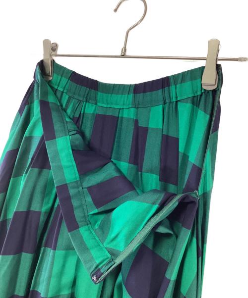 Spick and Span（スピックアンドスパン）Spick and Span (スピックアンドスパン) チェックスカート グリーン×ネイビー サイズ:38 未使用品の古着・服飾アイテム