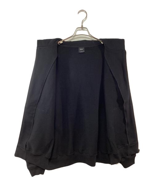 HUF（ハフ）HUF (ハフ) CLASSIC FLEECE FULL ZIP HOODIE ブラック サイズ:Lの古着・服飾アイテム