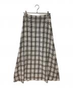 SLOBE IENAスローブ イエナ）の古着「ロングスカート」｜ブラック×ホワイト