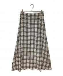 SLOBE IENA（スローブ イエナ）の古着「ロングスカート」｜ブラック×ホワイト