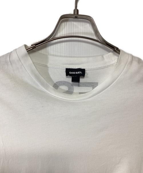 DIESEL（ディーゼル）DIESEL (ディーゼル) ロングスリーブTシャツ ホワイト サイズ:Lの古着・服飾アイテム