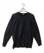 AURALEEオーラリー）の古着「LUSTER PLAITING L/S TEE」｜ブラック