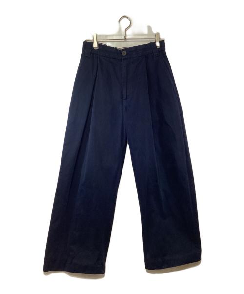 STUDIO NICHOLSON（スタジオ ニコルソン）STUDIO NICHOLSON (スタジオ ニコルソン) Deep Pleat Volume Pant ネイビー サイズ:Sの古着・服飾アイテム