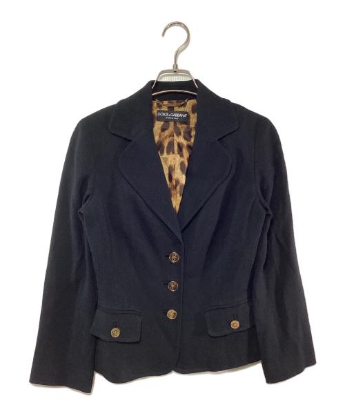 DOLCE & GABBANA（ドルチェ＆ガッバーナ）DOLCE & GABBANA (ドルチェ＆ガッバーナ) 金釦ジャケット ブラック サイズ:38の古着・服飾アイテム