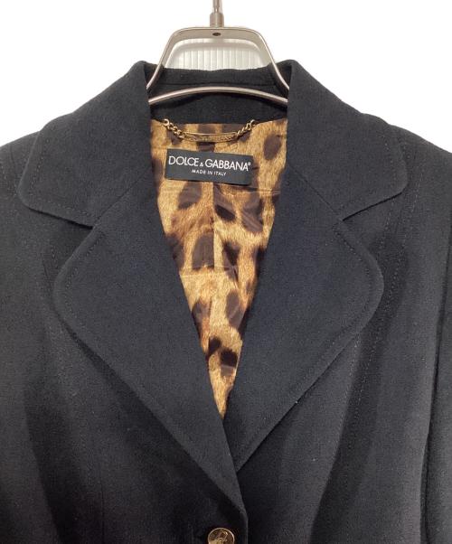 DOLCE & GABBANA（ドルチェ＆ガッバーナ）DOLCE & GABBANA (ドルチェ＆ガッバーナ) 金釦ジャケット ブラック サイズ:38の古着・服飾アイテム