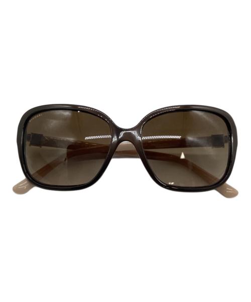 BVLGARI（ブルガリ）BVLGARI (ブルガリ) サングラス ベージュ×ブラウン サイズ:58⬜︎16の古着・服飾アイテム