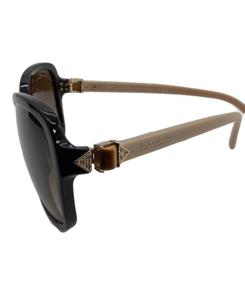 BVLGARI（ブルガリ）BVLGARI (ブルガリ) サングラス ベージュ×ブラウン サイズ:58⬜︎16の古着・服飾アイテム