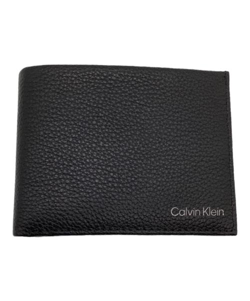 Calvin Klein（カルバンクライン）Calvin Klein (カルバンクライン) 2つ折り財布 ブラックの古着・服飾アイテム
