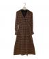Diagram（ダイアグラム）の古着「ワンピース」｜ブラウン×ブラック