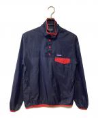 Patagoniaパタゴニア）の古着「フーディニ スナップT・プルオーバー」｜ネイビー×レッド