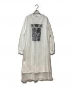 jouetieジュエティ）の古着「リメイクドッキングワンピース」｜ホワイト